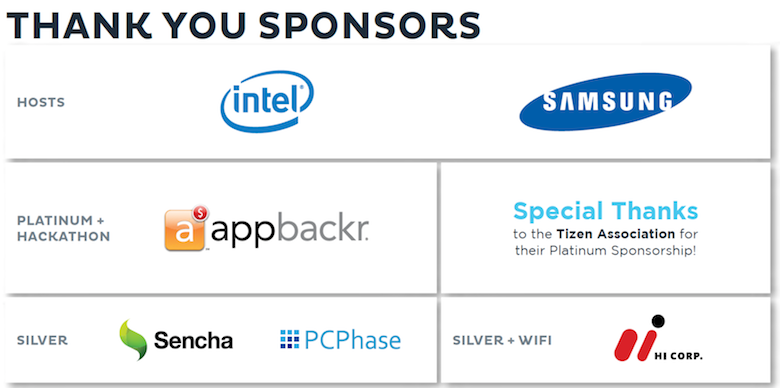 Tizen Developer Summit Sponsors